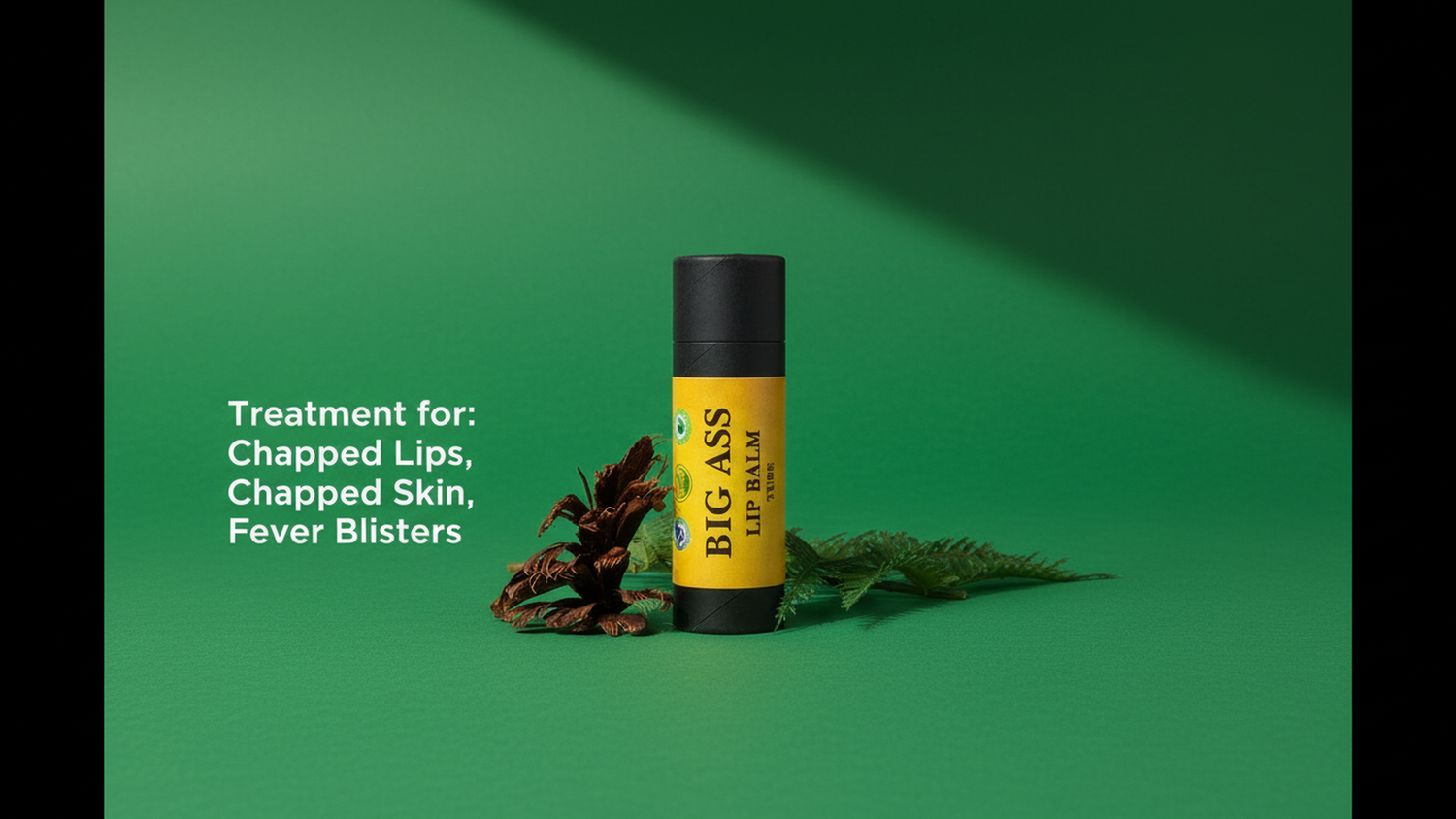 The Hairy Gnome- Big ASS Lip Balm. Repairs, Moisturizes and Softens Chapped Lips Using Plant Ingredients and No Plastic. Clean Company. Give a Sh*t About Nature.