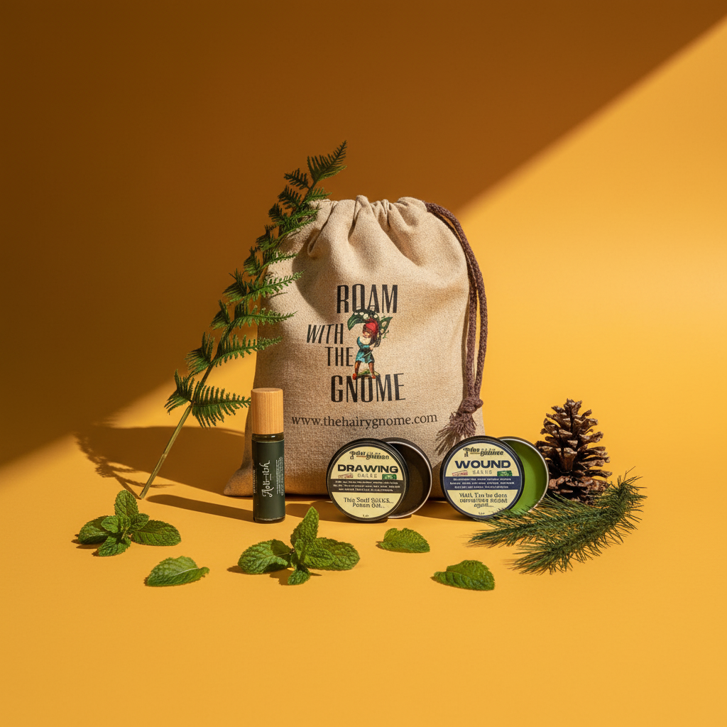 The Hairy Gnome-Organic Hiker Ointments | 3 pc. Hiker's Set | Plastic Free | Made in The U.S.A. | Give a Sh$t About Nature |