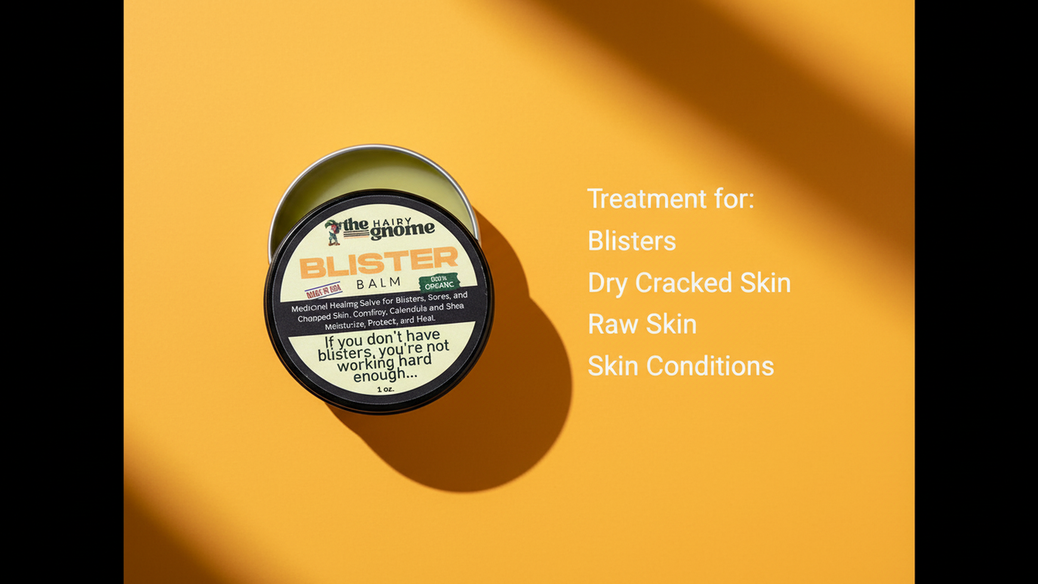 The Hairy Gnome - Blister Balm. If You Don't Have Blisters... You're Not Working Hard Enough.  Natural Healing Remedy for Blisters