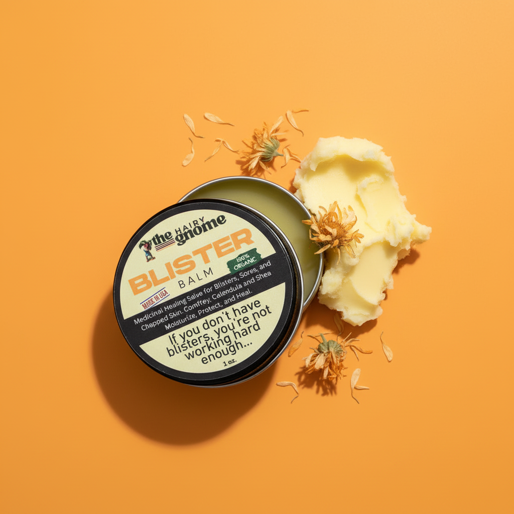 The Hairy Gnome - Blister Balm. If You Don't Have Blisters... You're Not Working Hard Enough.  Natural Healing Remedy for Blisters